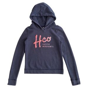 Hollister Co Pacific Merchants Fall Winter Long Sleeves Blue Hoodie Women Size S